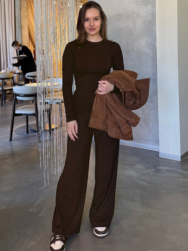 Damen Bequemer Lounge-Anzug mit weichem Material und lässigem Schnitt Drune
