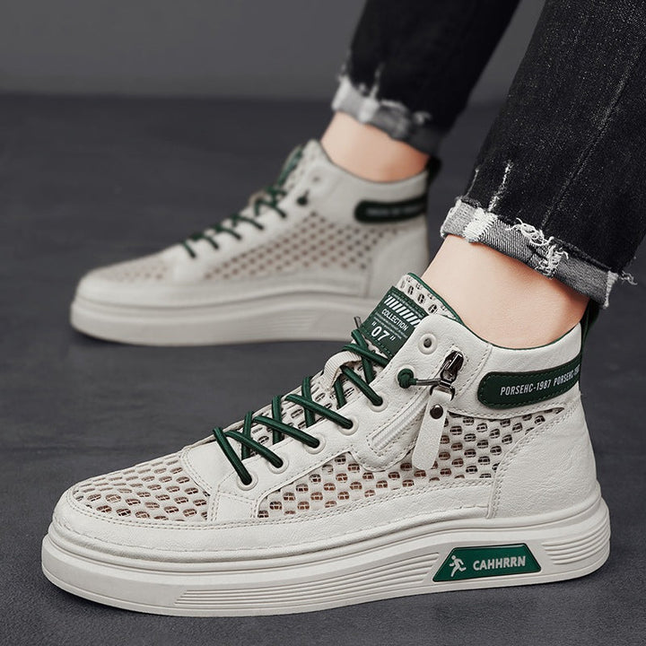 Damen High-Top Sneakers mit atmungsaktivem Netzdesign und dämpfender Sohle Drune