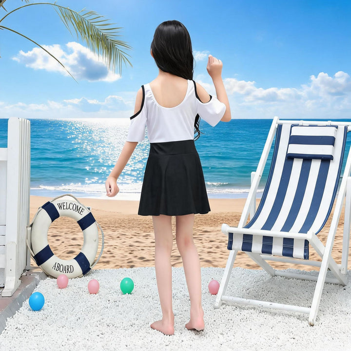 Mädchen Sportliches Badeoutfit Drune