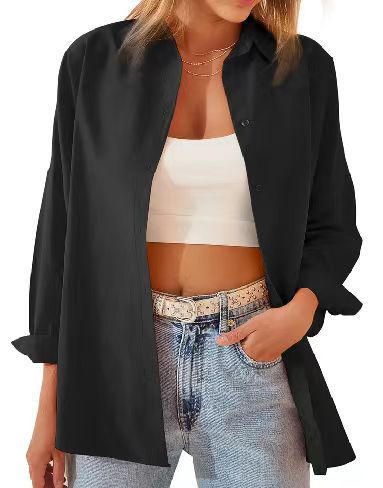 Damen Leichte und luftige Overshirtbluse Drune