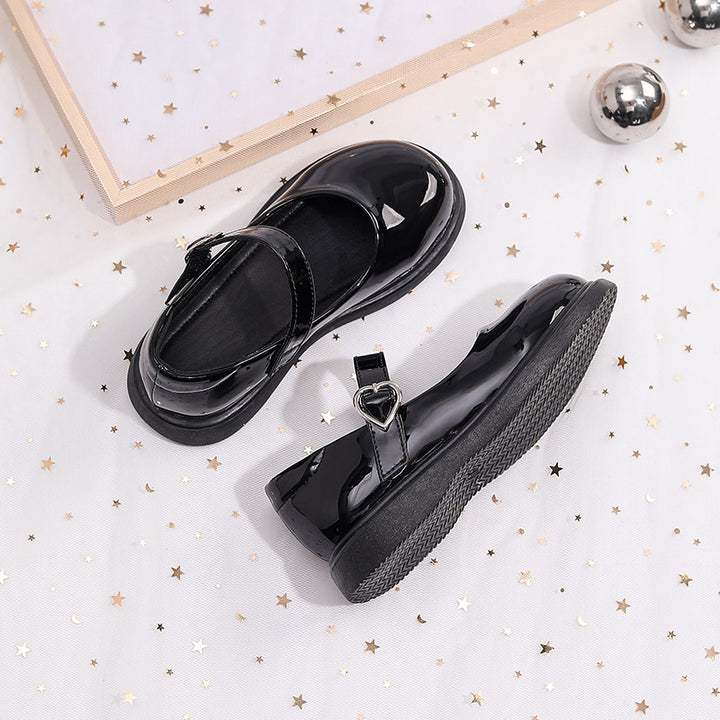 Damen Bequeme Ballerina-Schuhe mit Herz-Applikation Drune