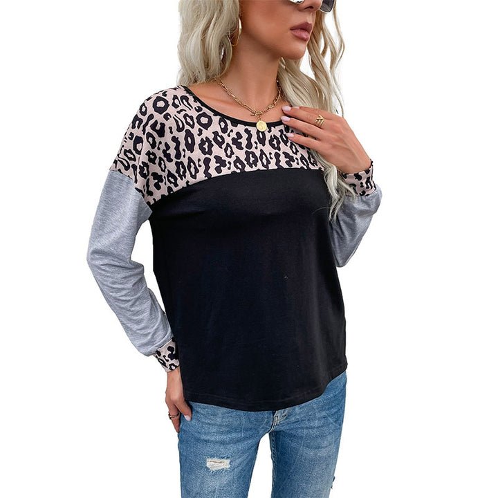 Damen Trendiges Oberteil mit animalischem Design und modernen Akzenten Drune