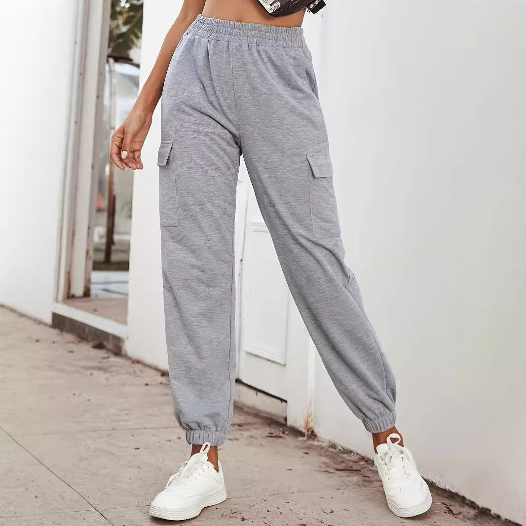 Damen Cargo-Hose mit elastischem Bund und praktischen Taschen Drune