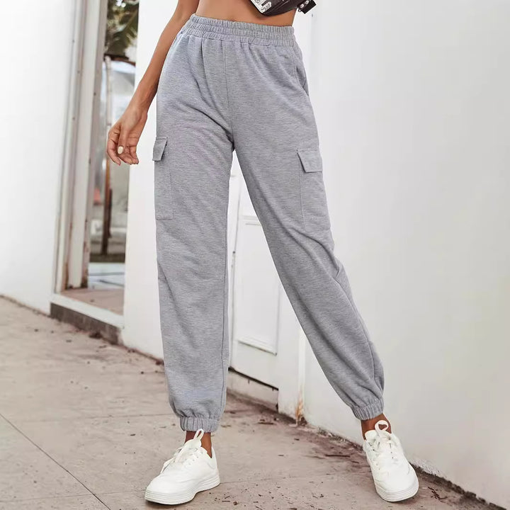 Damen Cargo-Hose mit elastischem Bund und praktischen Taschen Drune