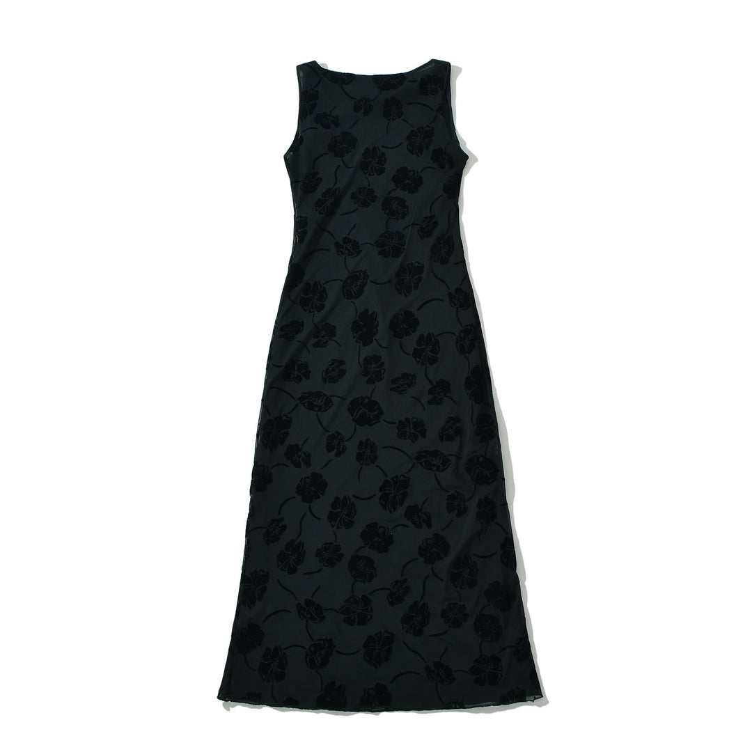 Damen Maxikleid aus luxuriösem, floralem Design Drune