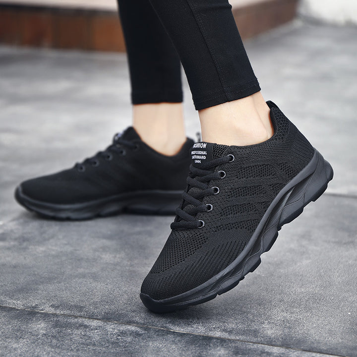 Unisex nan leichte atmungsaktive Strick-Sneaker mit dämpfender Zwischensohle Drune