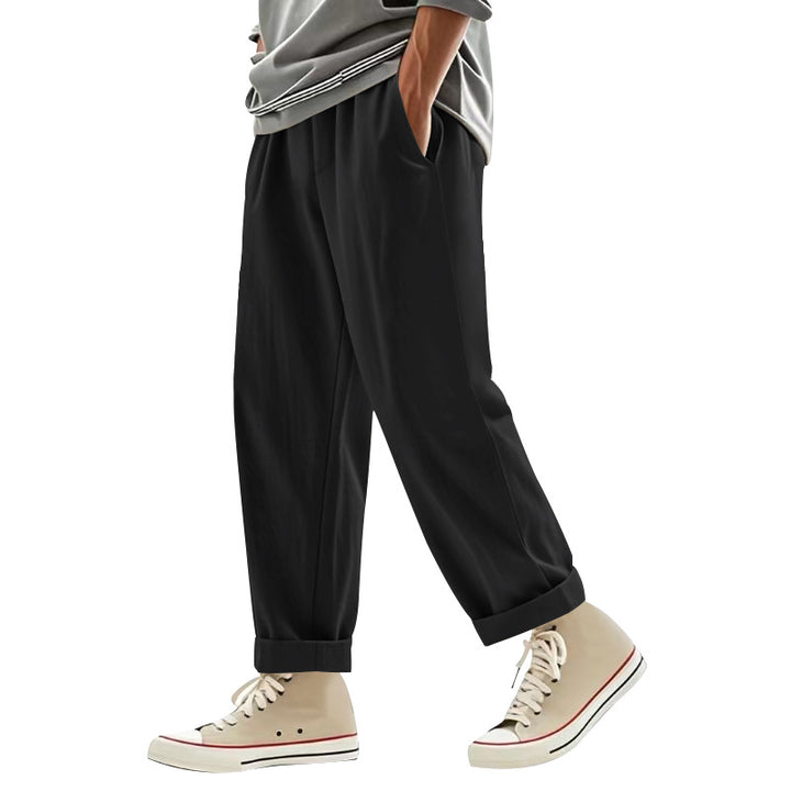 Herren lässige Freizeithose mit eleganten Falten und komfortablem Schnitt Drune