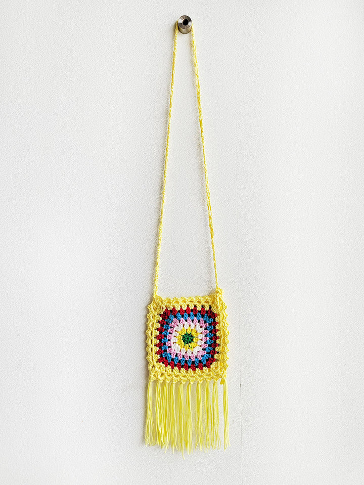 Damen Handgefertigte Häkel Tasche Drune
