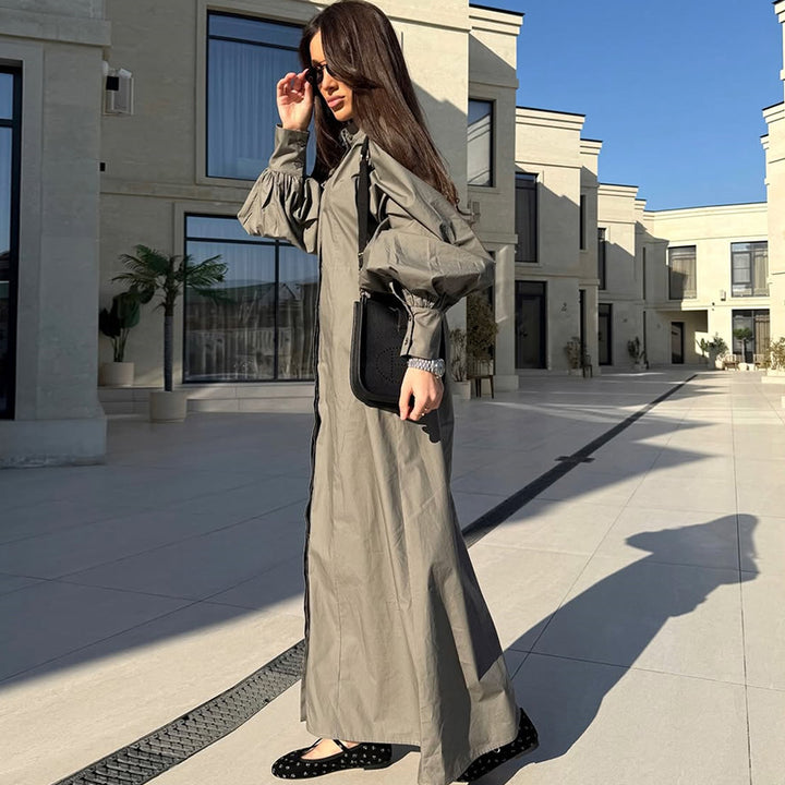 Damen Oversize-Hemdblusenkleid Drune