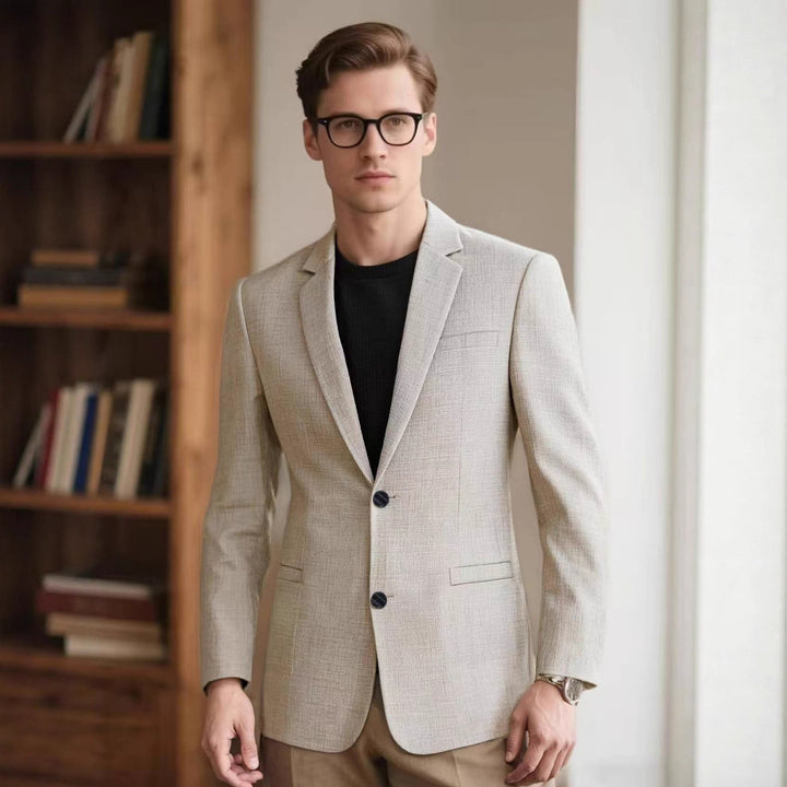 Herren eleganter strukturierten Blazer Drune