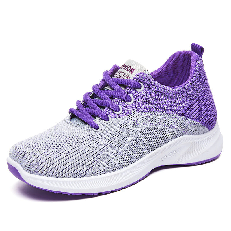Damen nan nahtloser Strick-Fitnesssneaker mit ergonomischem Fersenhalt, flexibler Zehenkappe und reaktiver EVA-Dämpfung Drune