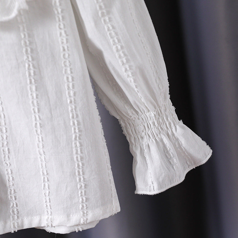 Mädchen Bluse mit Rüschendetails und Broderie Anglaise Drune