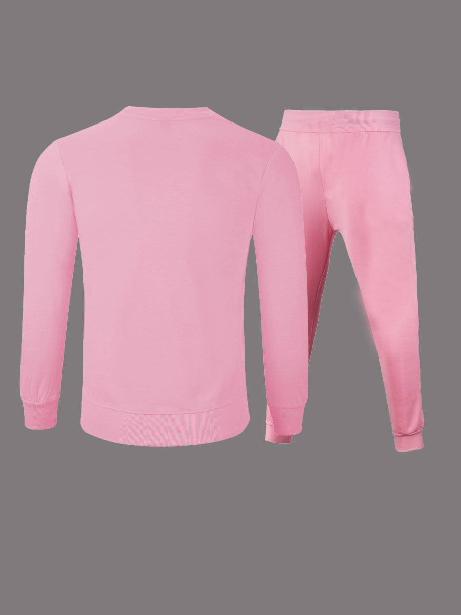 Damen Hoodie- und Jogginghose-Set mit kreativem Grafikdruck und starkem Stil Drune
