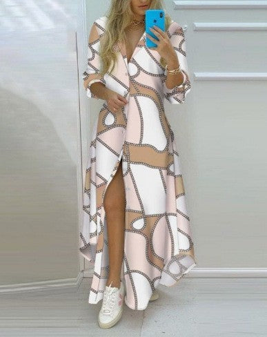 Damen Kimono-Robe mit Printdesign Drune
