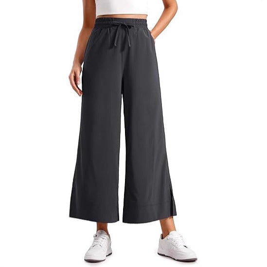 Damen weit geschnittene Sporthose mit elastischem Bund Drune