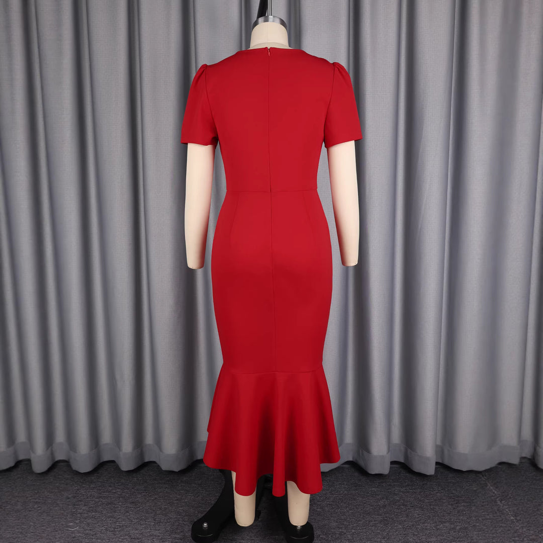 Damen Figurschmeichelndes Abendkleid Drune