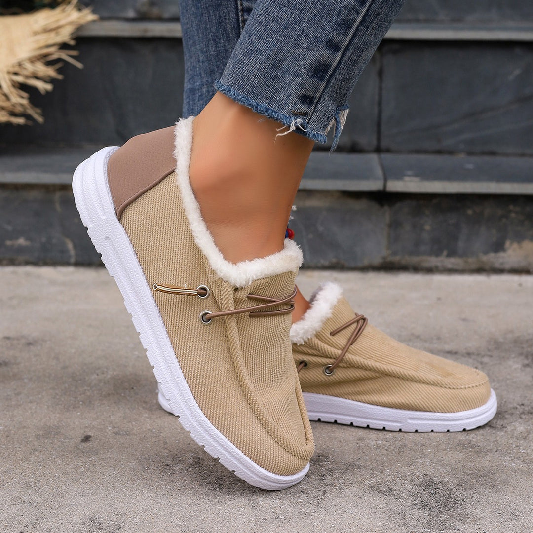Damen Bequeme Slip-On Clogs mit kuscheligem Innenfutter und flexibler Sohle Drune