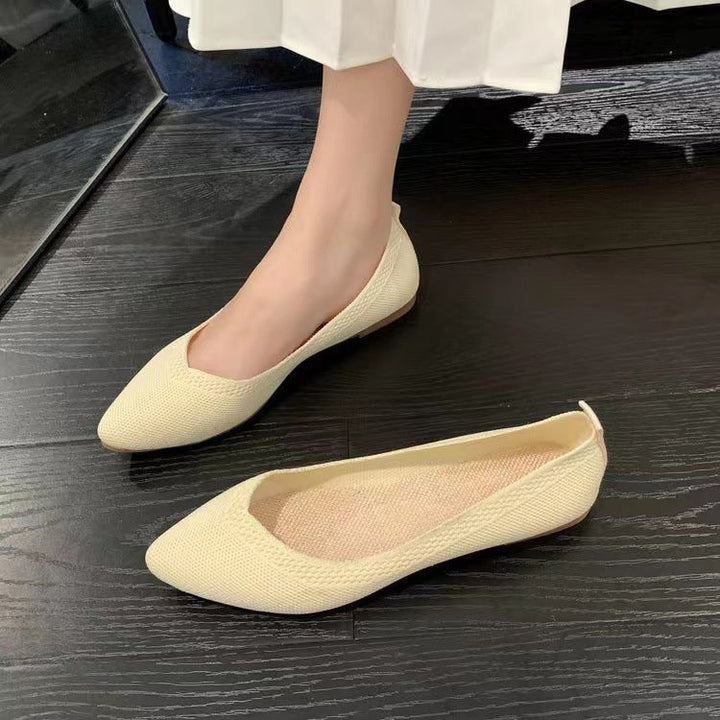 Damen elegante und atmungsaktive Ballerinas mit flexiblem Fußbett Drune