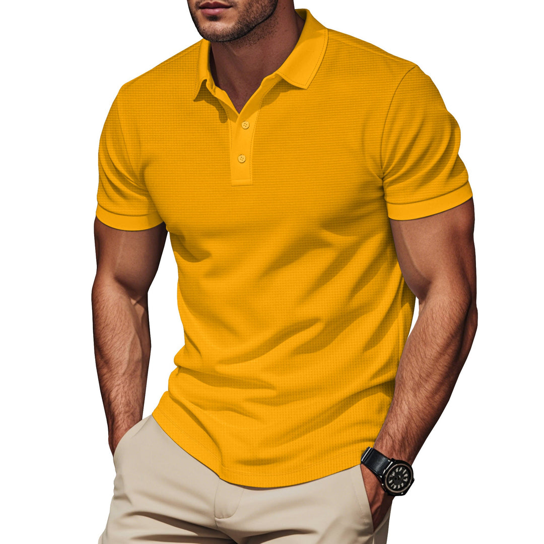 Herren Poloshirt mit strukturiertem Design und Komfortbund Drune