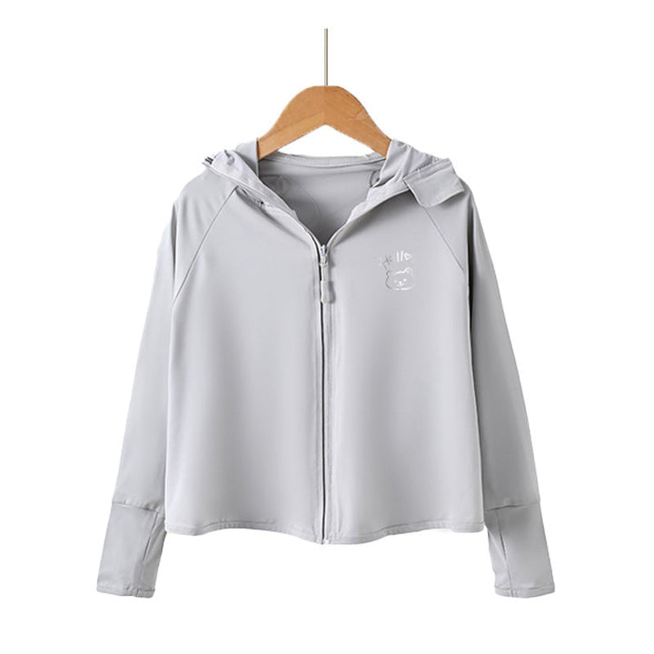 Damen Leichte Kapuzenjacke mit verspieltem Motiv Drune