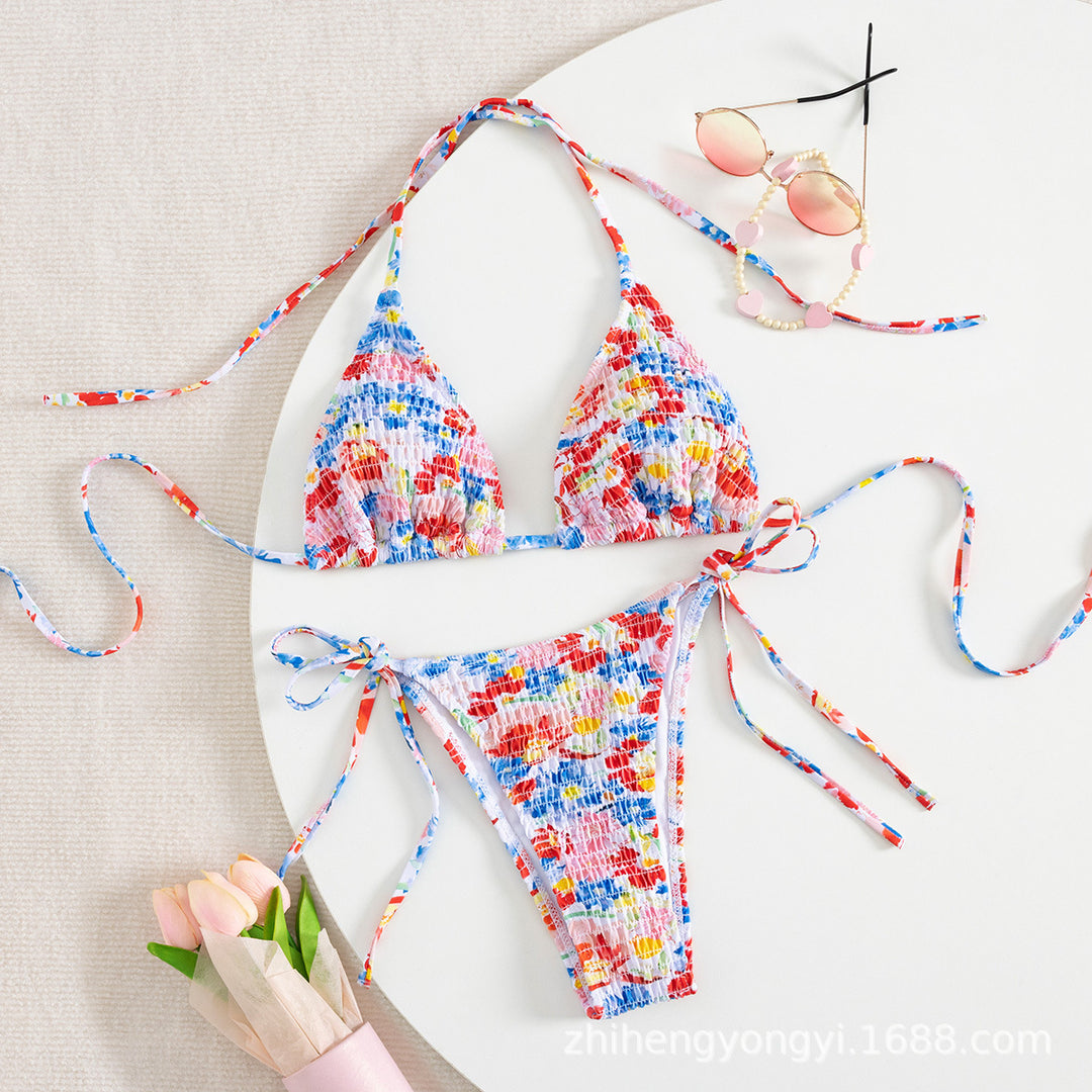 Damen Bikiniset mit buntem Mustermix Drune