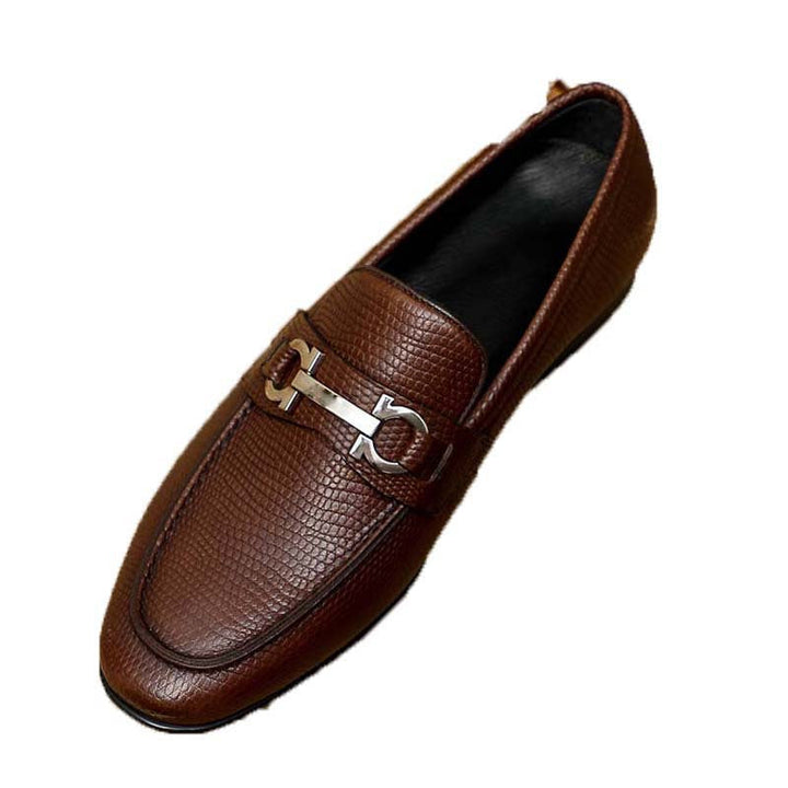 Herren Mokassin mit trendigem Strukturdesign und modischem Metallverschluss Drune