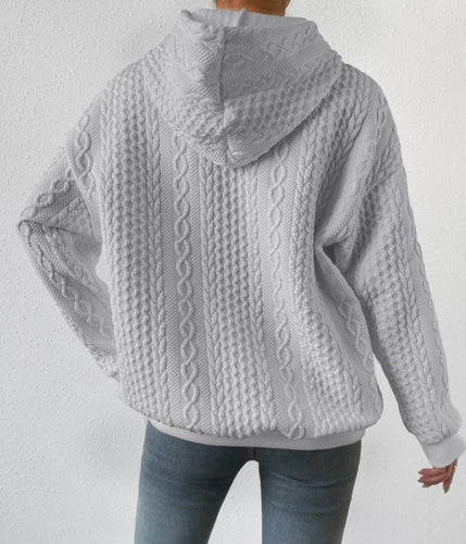 Drune | Kapuzen-Jacquard-Pullover