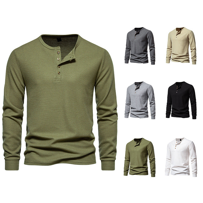 Herren Langarm-Hemden mit Knopfleiste Drune