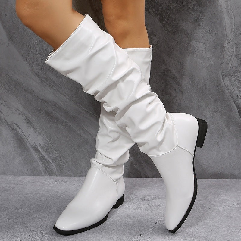 Damen Elegante knöchelhohe Stiefel im lässigen Slouch-Design Drune