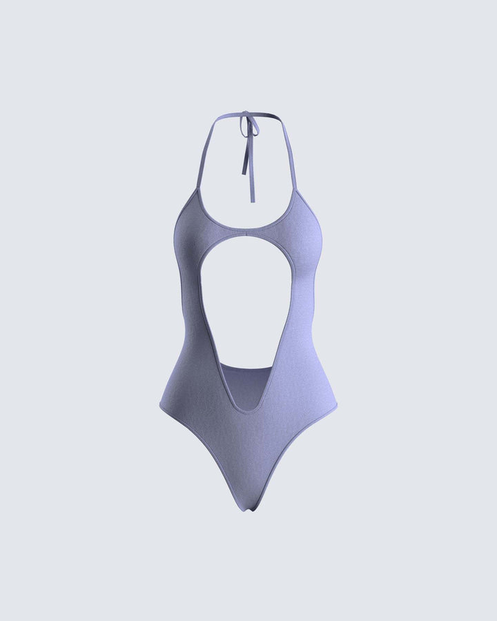 Damen Sportlicher Badeanzug mit innovativem Rückenausschnitt Drune