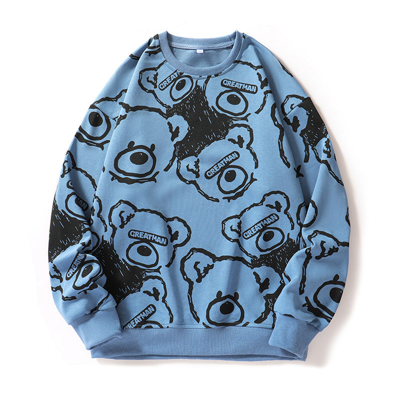 Herren lässiger Sweatshirt mit kreativem Tiermotiv Drune
