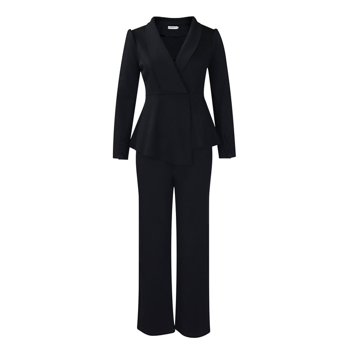 Damen Anzug mit elegantem Blazer und weitem Hosenbein Drune