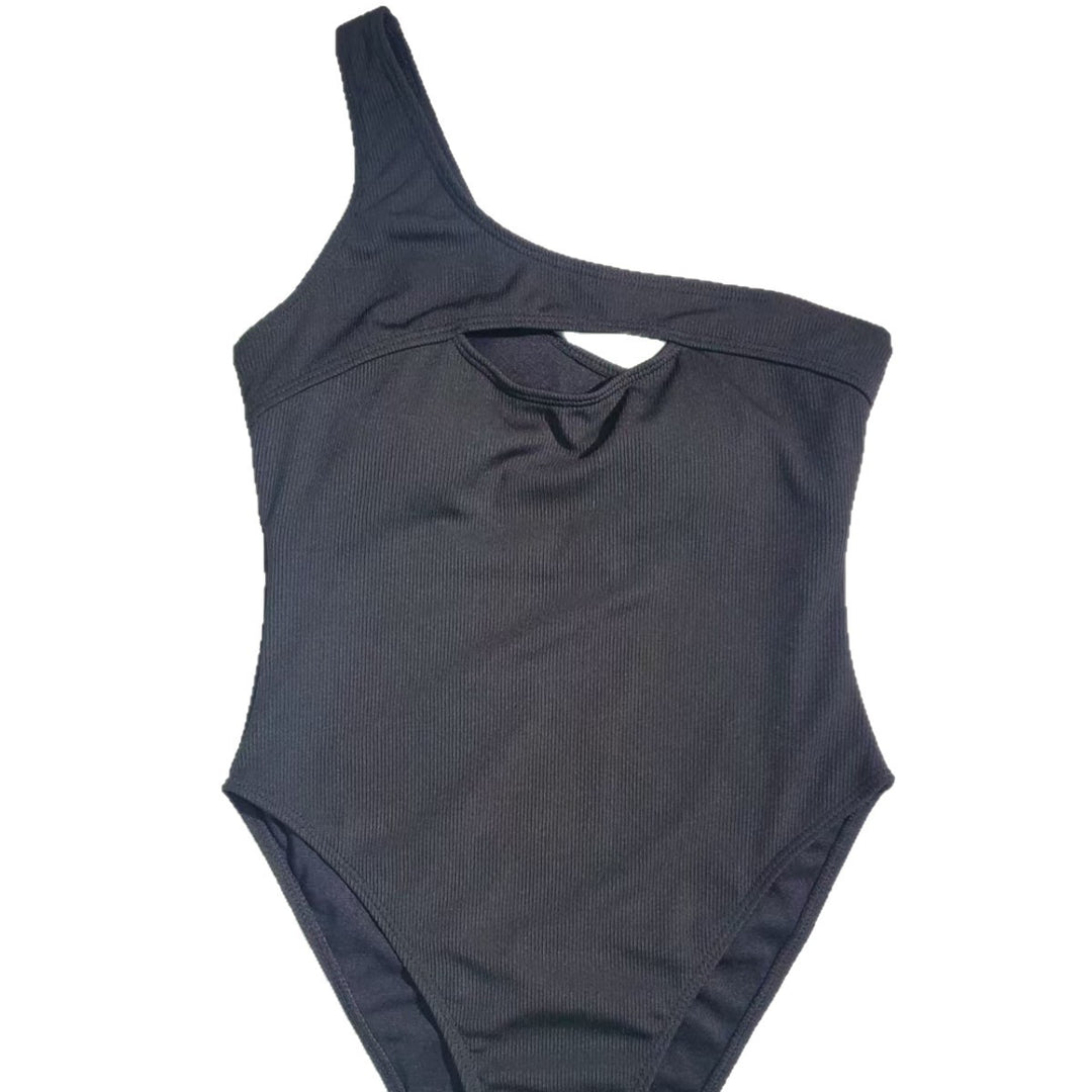 Damen Einteiliger Badeanzug mit asymmetrischem Cut-Out und sportlichem Design Drune