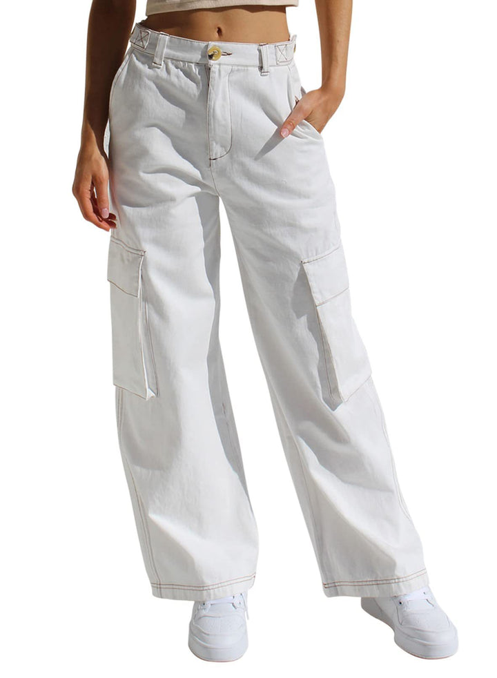 Damen Cargo-Hose mit praktischen Seitentaschen und lässigem Schnitt Drune