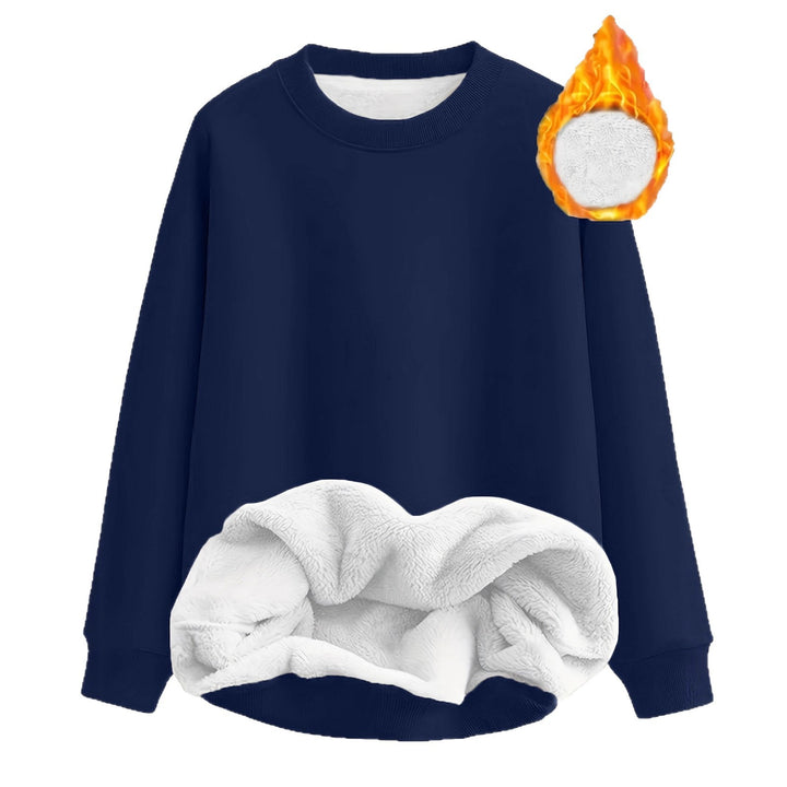 Damen Wärmendes Sweatshirt mit flauschigem Innenfutter Drune