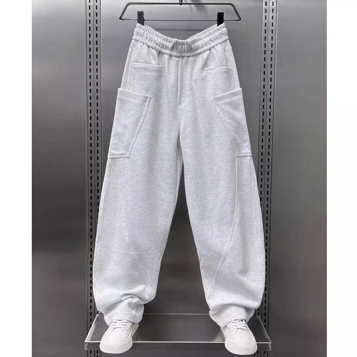 Damen bequeme Sweathose mit Cargo-Taschen Drune