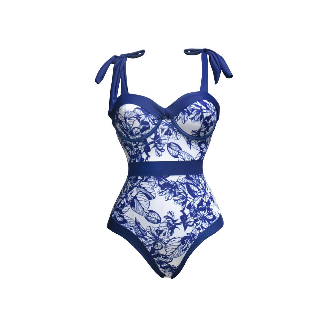 Damen Badeanzug-Set mit elegantem Oberteil und passendem Pareo Drune