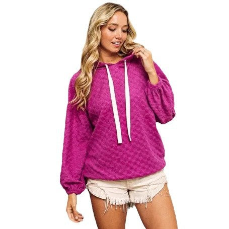Damen Kapuzenpullover mit strukturiertem Design Drune