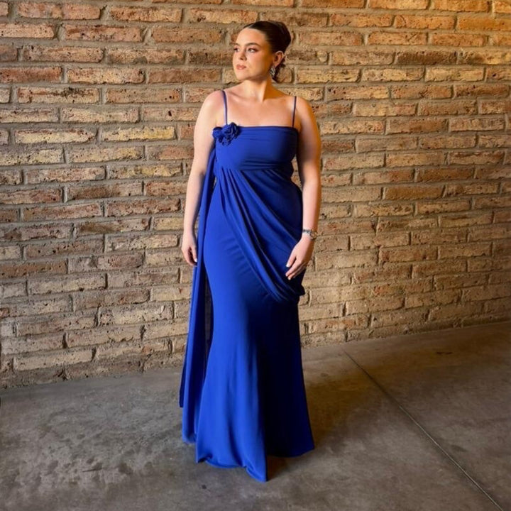 Damen trägerloses Abendkleid mit eleganter Drapierung Drune