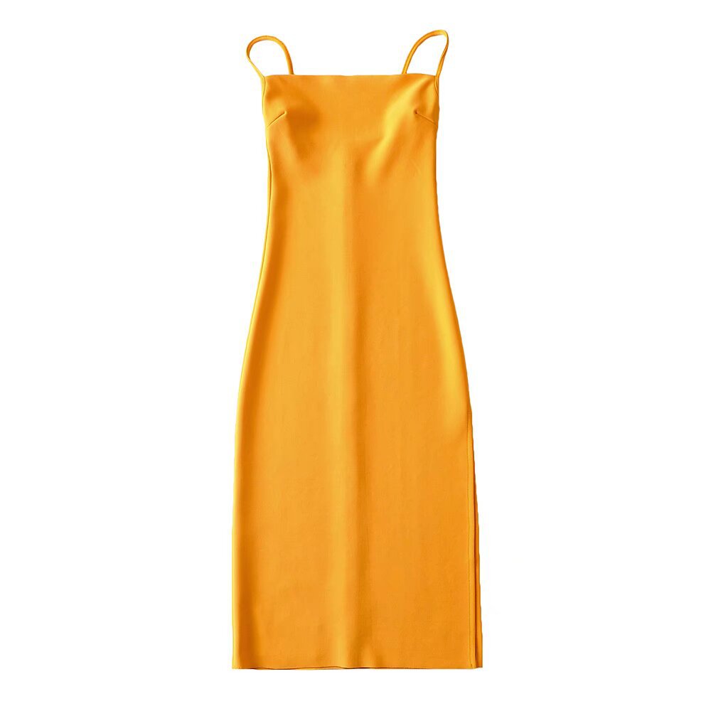 Damen langes Abendkleid mit elegantem Schlitz Drune
