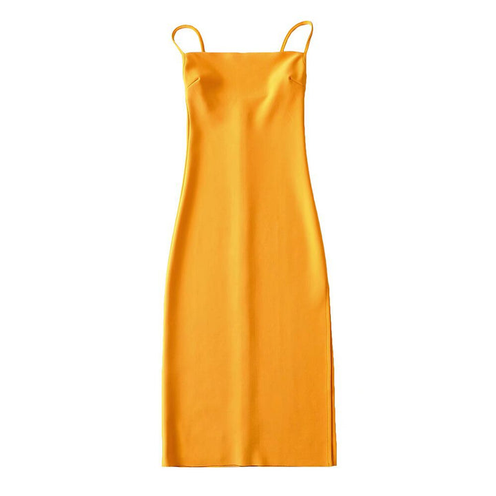 Damen langes Abendkleid mit elegantem Schlitz Drune