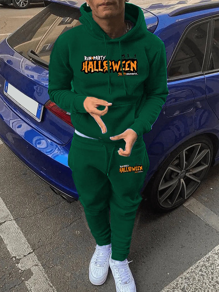 Damen Jogginganzug mit Halloween-Motiv und Kapuzenpullover Drune