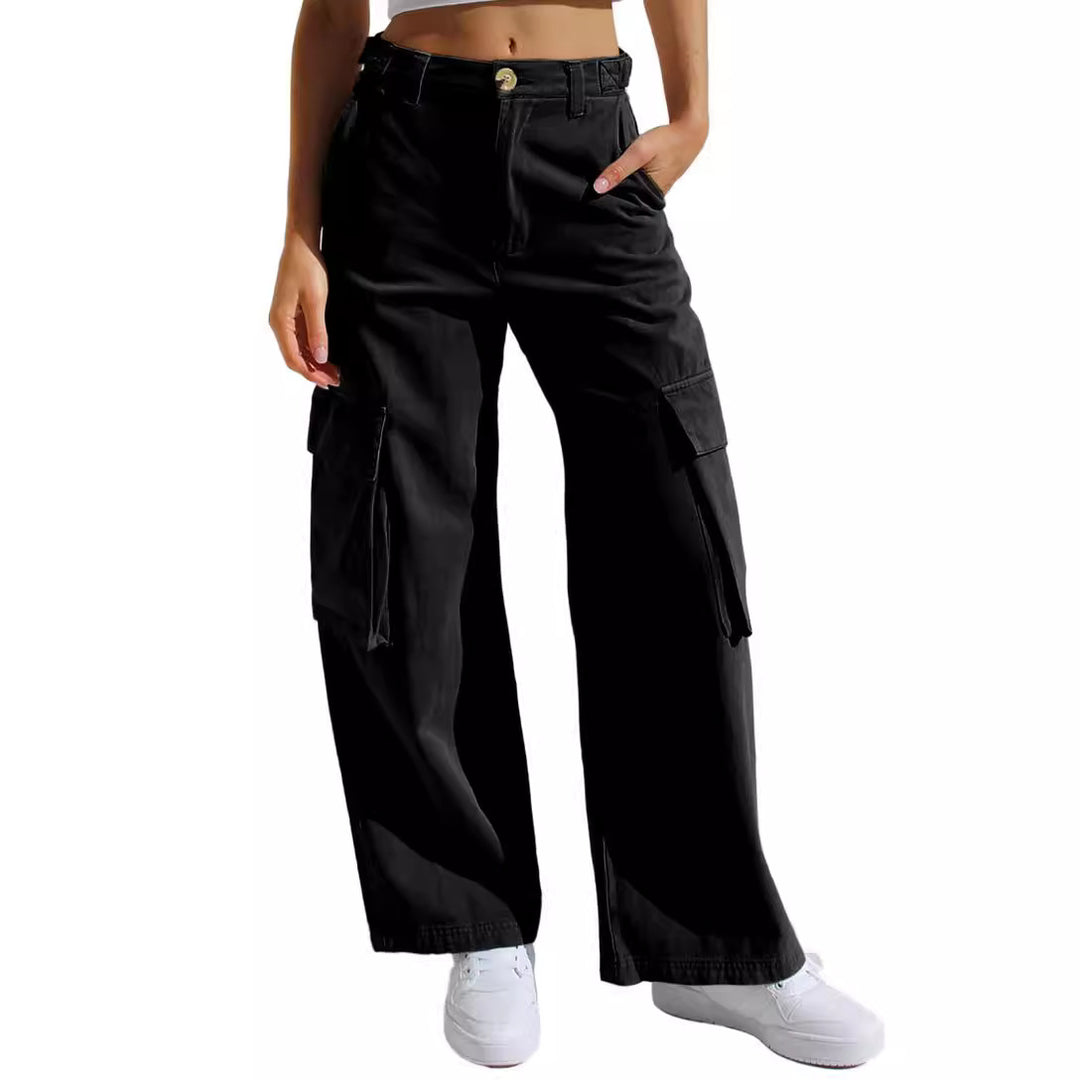 Damen Cargo-Hose mit praktischen Seitentaschen und lässigem Schnitt Drune