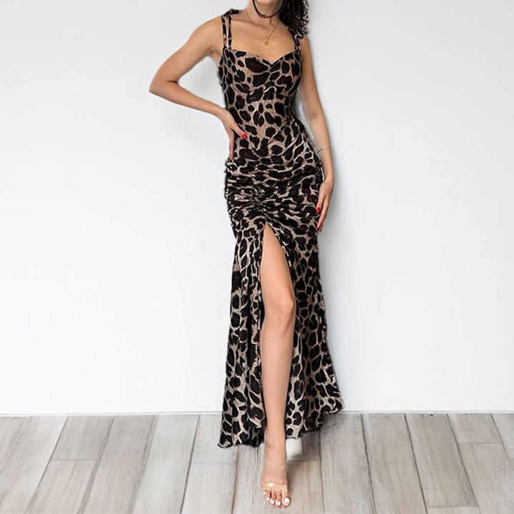 Damen Maxikleid mit elegantem Wickeldesign und figurbetonter Silhouette Drune