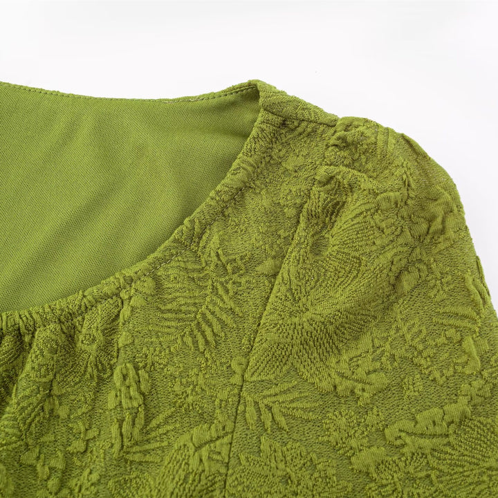Damen Maxikleid mit raffiniertem Schnitt und dekorativer Schnürung Drune