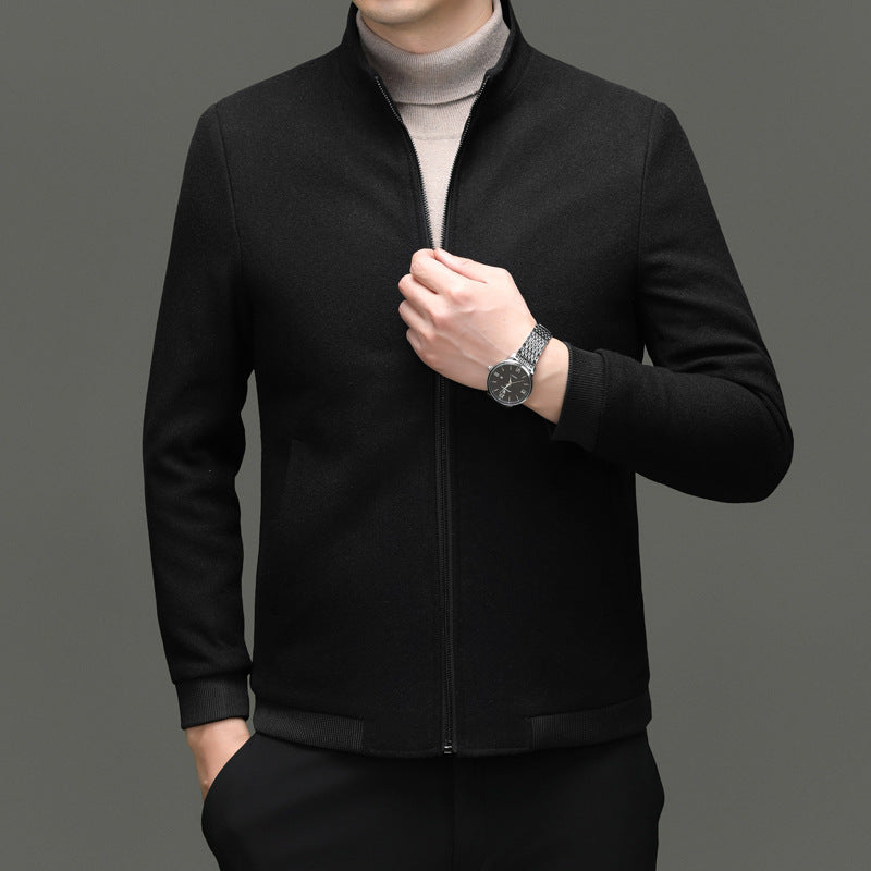 Herren Übergangsjacke mit elegantem Stehkragen und sportlichen Details Drune