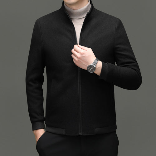 Herren Übergangsjacke mit elegantem Stehkragen und sportlichen Details Drune