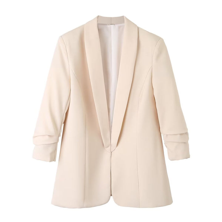 Damen Oversize Blazer ohne Verschluss Drune