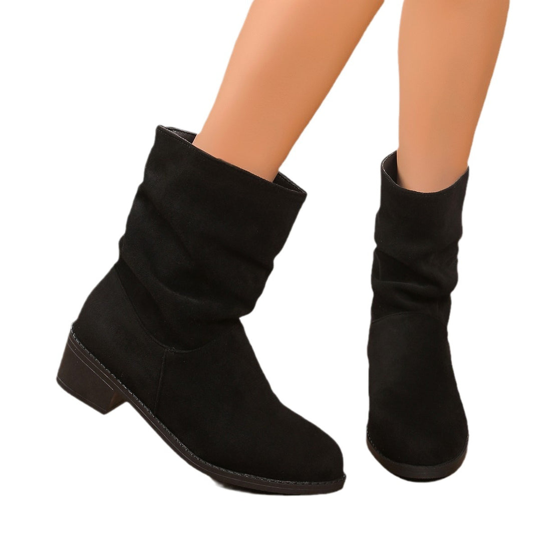 Damen Modische Stiefel mit lässigem Slouch-Design Drune