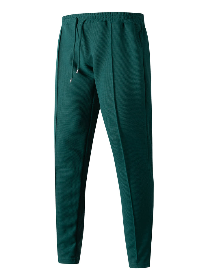 Herren nan tapered Freizeithose mit Tunnelzugbund, Bügelfalte und seitlichen Eingrifftaschen Drune